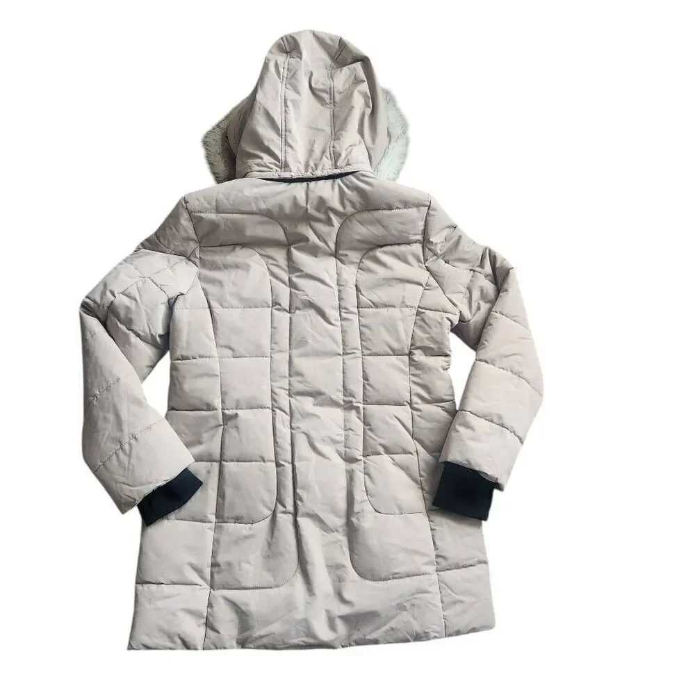 Noize Coat Puffer Womens Large Puffer Faux Fur Hooded Parka Outerwear Waterproof - Picture 3 of 8
